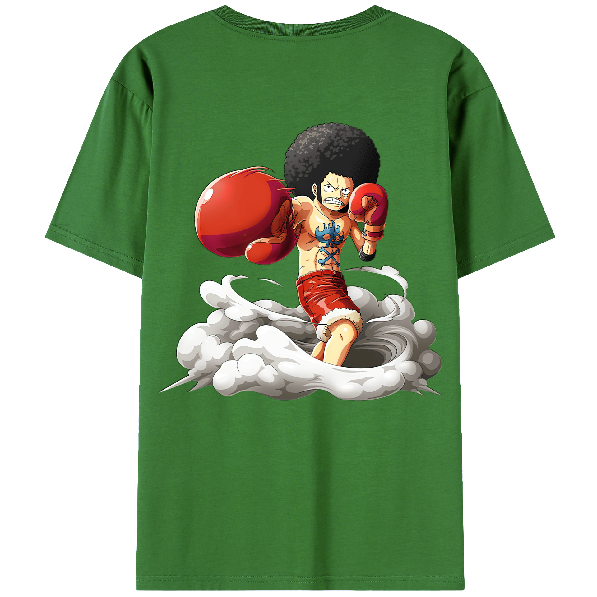 ワンピース モンキー・D・ルフィ ONE PIECE Monkey D. Luffy レディース半袖Tシャツ(バックプリント)